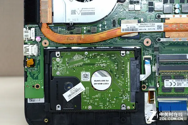 Disconnect the hard drive cable