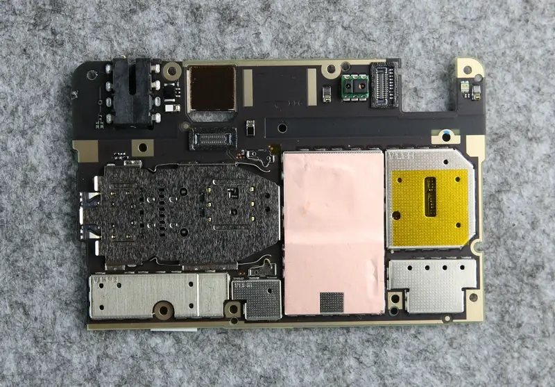 The back of the motherboard