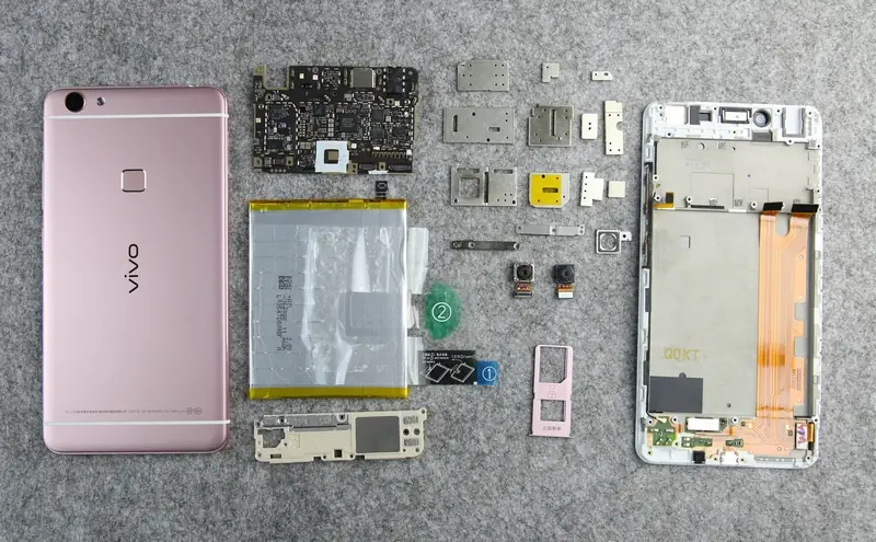Vivo X6 Plus internal parts