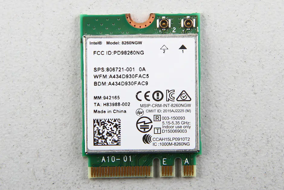 Asus ROG G752VY wireless card