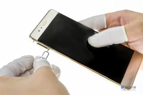 Remove the SIM card tray