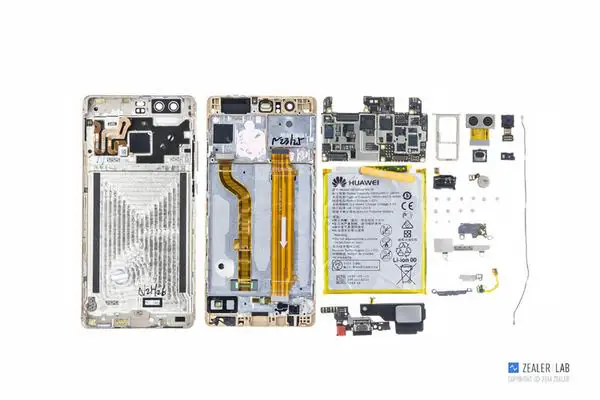 Huawei P9 internal parts