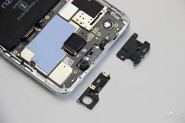 Remove the two plastic pieces