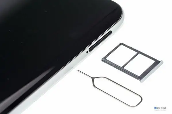 Remove the SIM card tray