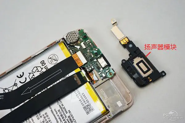 Remove the speaker module