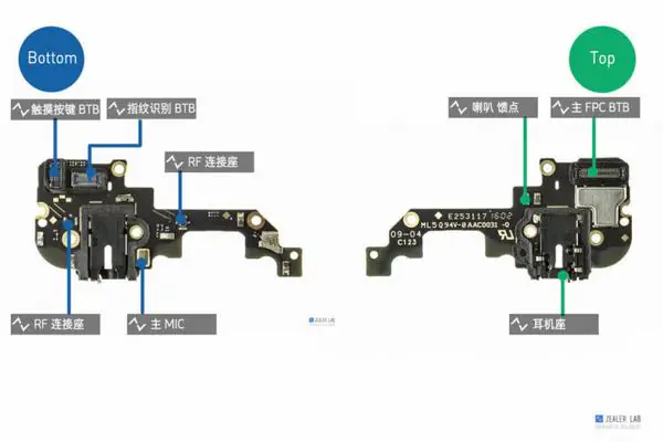 Oppo R9 bottom board