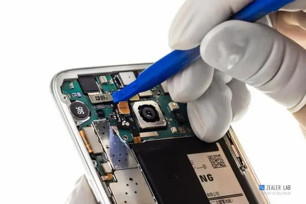 Disconnect the front camera cable