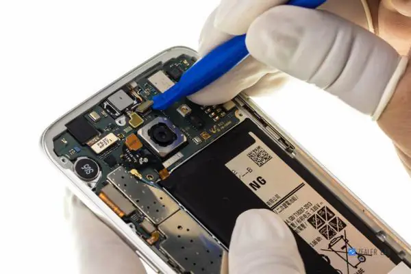 Disconnect the earpiece and light distance sensor cable