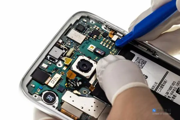 Disconnect the side button cable