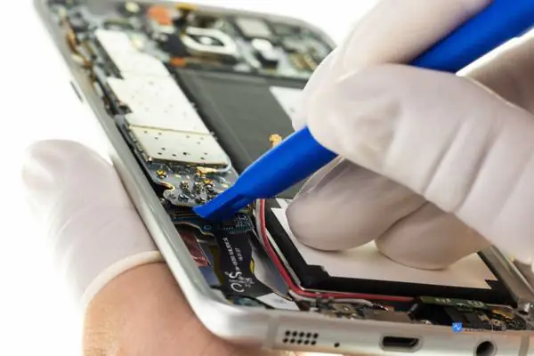 Disconnect the bottom board cable