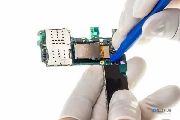 Disconnect the rear camera cable