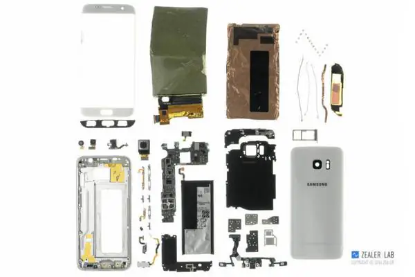 Samsung Galaxy S7 Edge internal parts