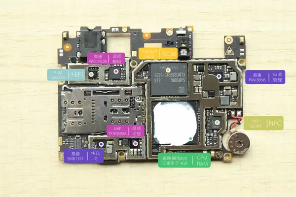 ZTE Nubia Z11 motherboard