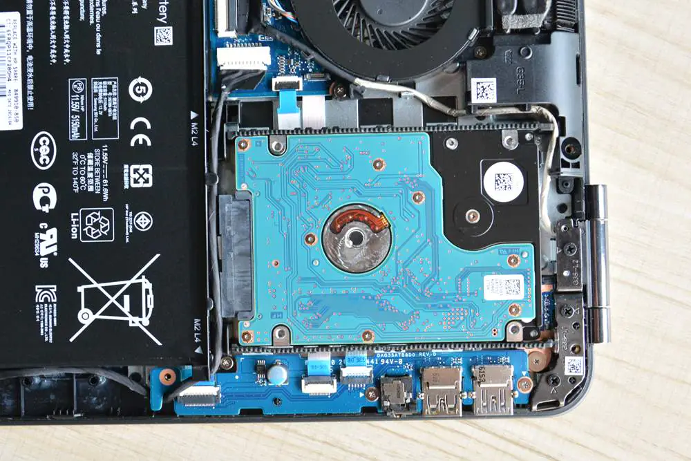 Remove the hard drive