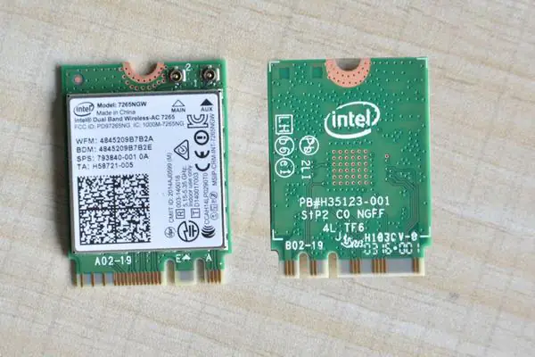 Intel Dual Band Wireless-AC 7265NGW wireless card