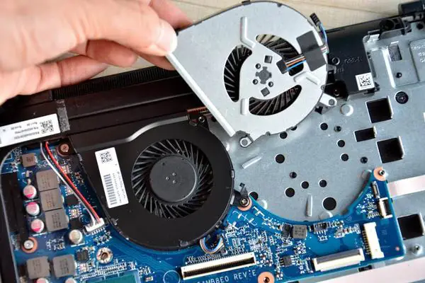 Remove the cooling fan