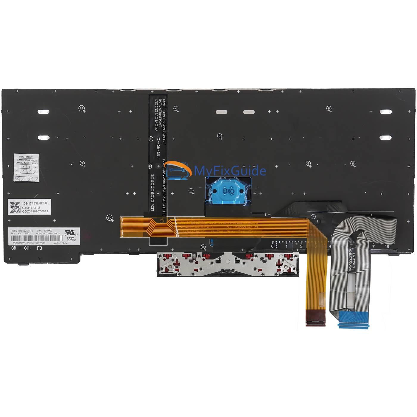 Lenovo ThinkPad T480s T490 T495 Non-Backlit Keyboard - 01YP400 01YP480, Black, QWERTY