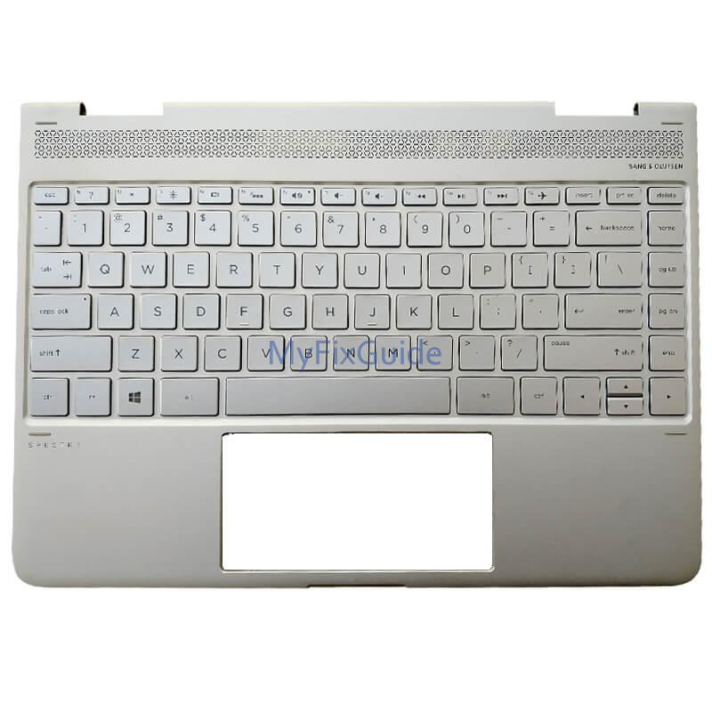 Keyboard Cover For HP Spectre X360 13.3" Laptop - Black Silicone Skin Protector