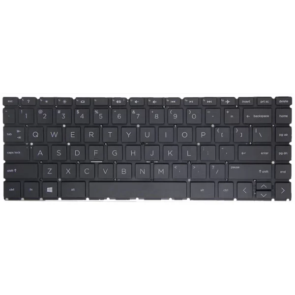 thumbnail image 2 of HP 14-cdxxxx Series Laptop Keyboard – Black US QWERTY Layout For 14m-cd0005dx, 14m-cd0006dx 2 of 6