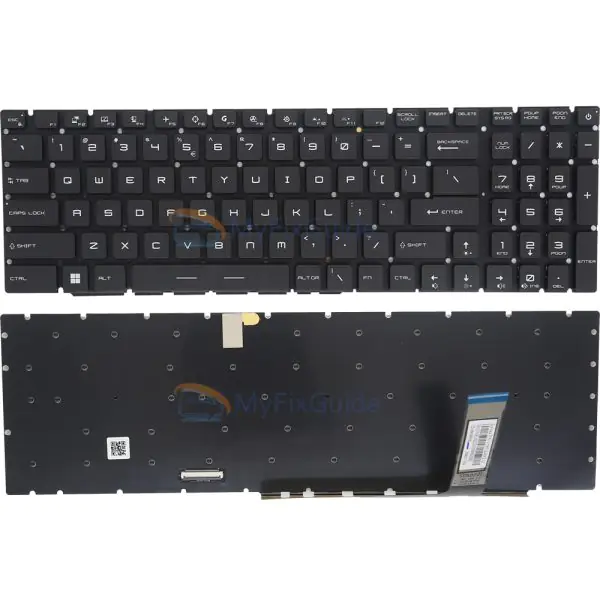 Per-Key RGB Backlit Keyboard for MSI GS76 Stealth, GP76 Leopard