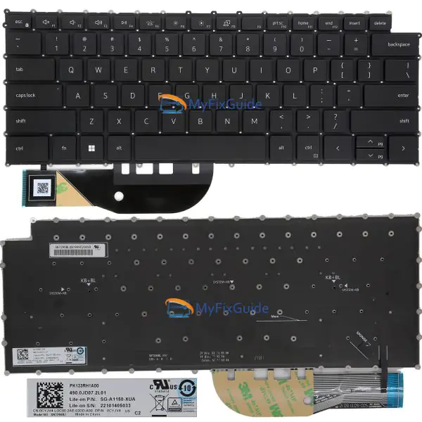 keyboard-for-dell-xps-15-9520 US Keyboard for Dell XPS 15 9520 XPS 17 9720