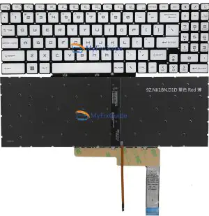 White Keyboard for MSI Sword 17