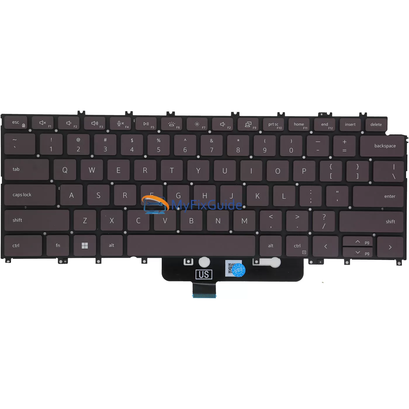 Keyboard for Dell XPS 13 9315 0NY0PX 01RTVF Replacement