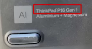 Thinkpad P16 model