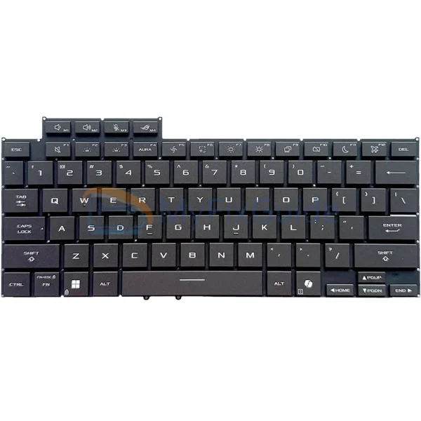 Grey Keyboard for Asus ROG Zephyrus G16 GU605M
