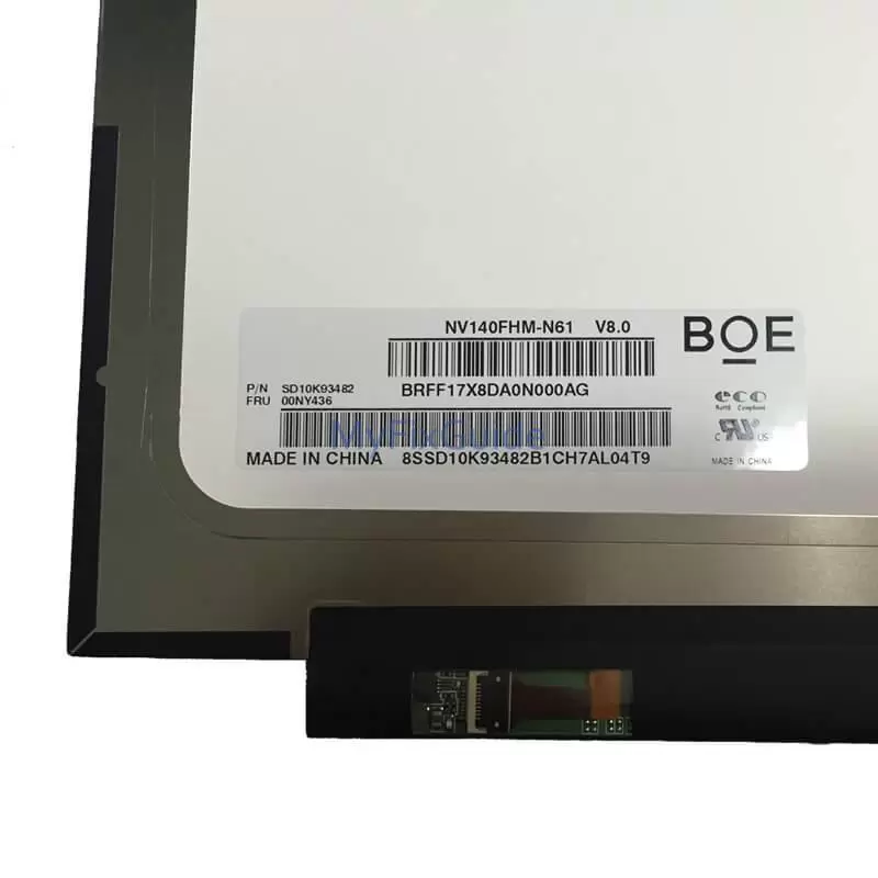 LCD Screen for Lenovo ThinkPad X1 Carbon 5th Gen 2017 6th Gen 2018 00NY435 B140HAN03.1 00NY436 NV140FHM-N61