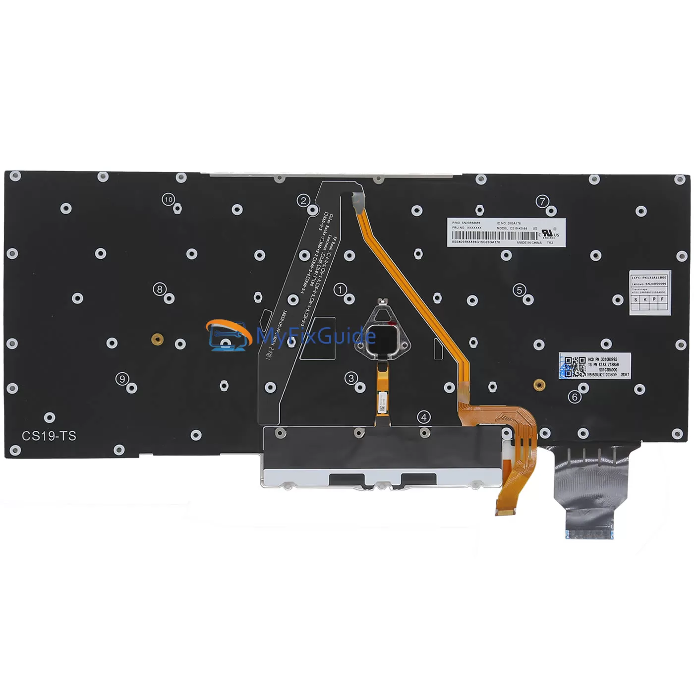 thumbnail image 2 of New US Backlit Keyboard For Lenovo ThinkPad X1 Carbon 6th Gen (2018) - 20KH/20KG 2 of 4