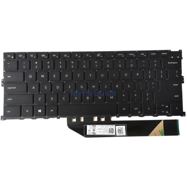 thumbnail image 2 of New US Backlit Keyboard Replacement For Dell XPS 13 9310 7390 2-in-1 - XFDCF KTR02 4J7RW 2 of 3