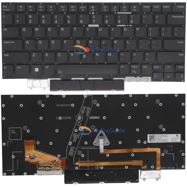 Genuine Backlit Keyboard Lenovo ThinkPad X1 Carbon 9th Gen 2021