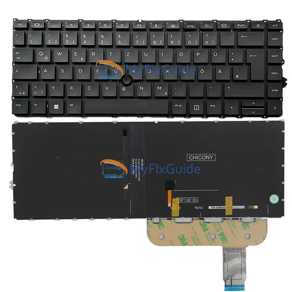 German Keyboard for HP Zbook Firefly 14 G8