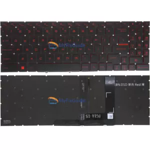 Genuine Backlit Keyboard for MSI PULSE GL66 GL76