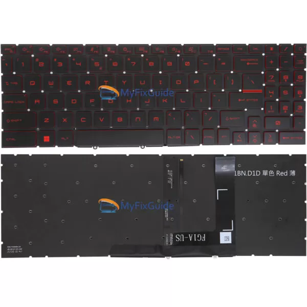 Genuine Backlit Keyboard for MSI PULSE GL66 GL76
