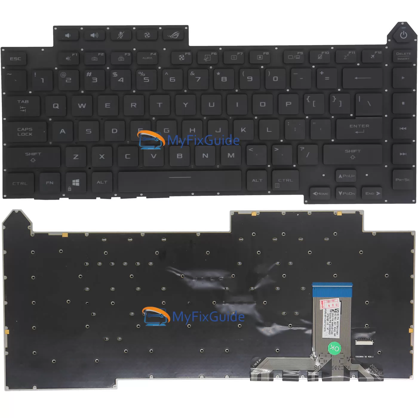 Keyboard for Asus ROG STRIX G15 G513QC G513QE G513QM G513QR