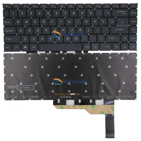 Tastiera Retroilluminata RGB Per MSI Modern 15 – Italiana, Senza Cornice, Sostituzione Per Modelli A11, A4M, A5M, Grigia