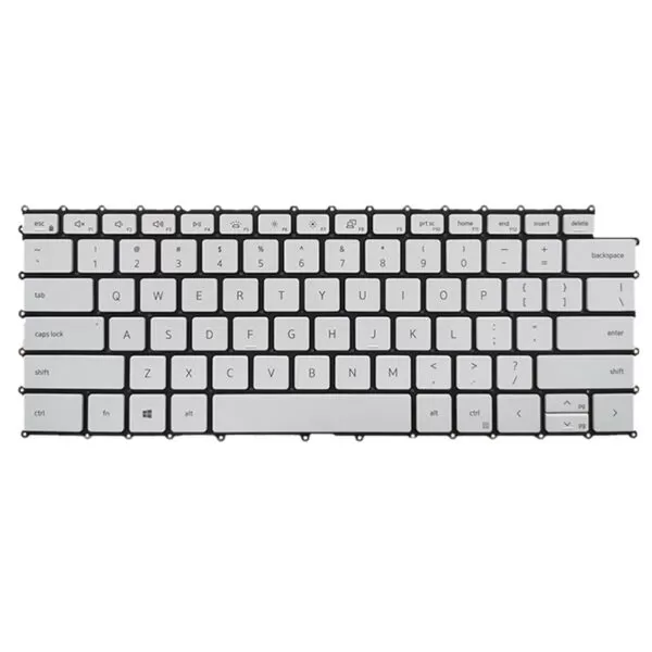 White Keyboard for Dell XPS 15 9530 XPS 17 9730