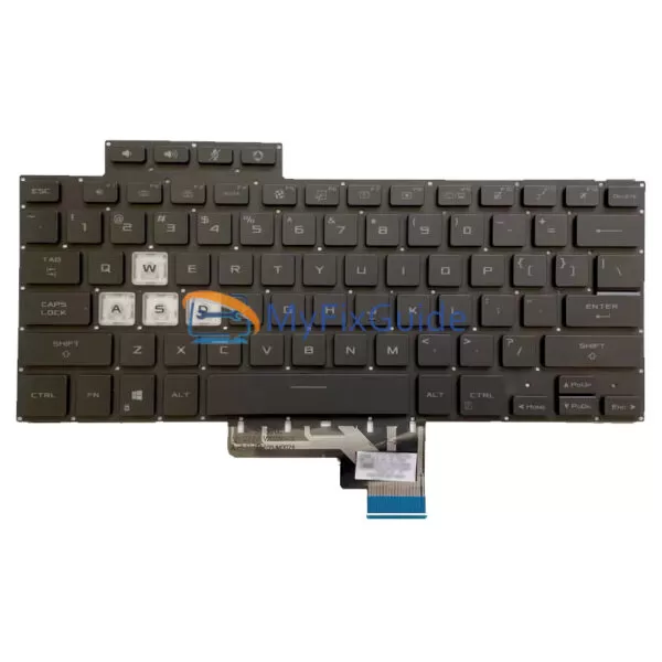 Keyboard for Asus TUF Dash F15 FX516PC FX516PE FX516PM FX516PR