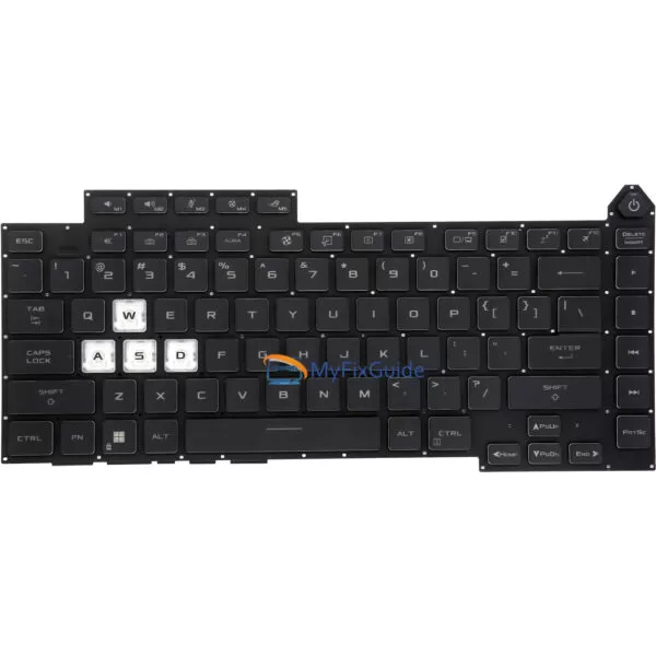 4 Zone RGB Keyboard for Asus ROG Strix G15 2022