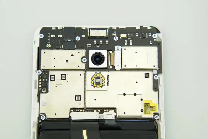 Remove the ten screws securing the motherboard