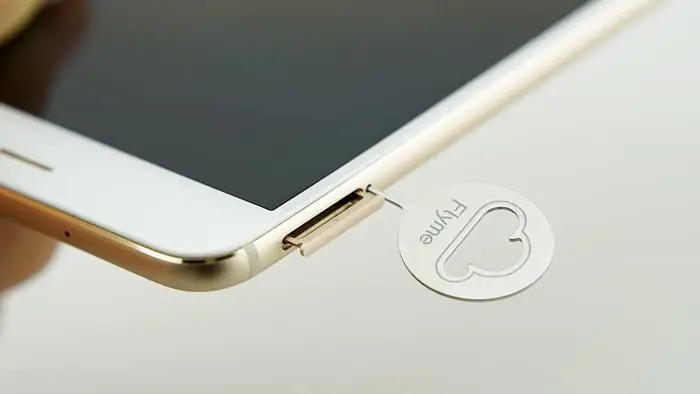 Remove the SIM card tray