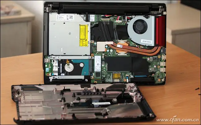 ASUS ROG GL553VE internal structure