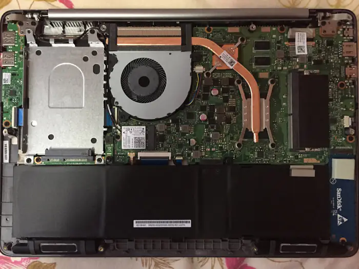 ASUS ZenBook UX410UQ Internal Structure