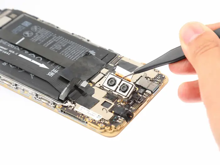Remove the rear camera