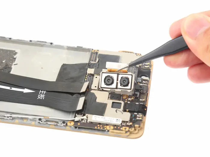 Remove the rear camera