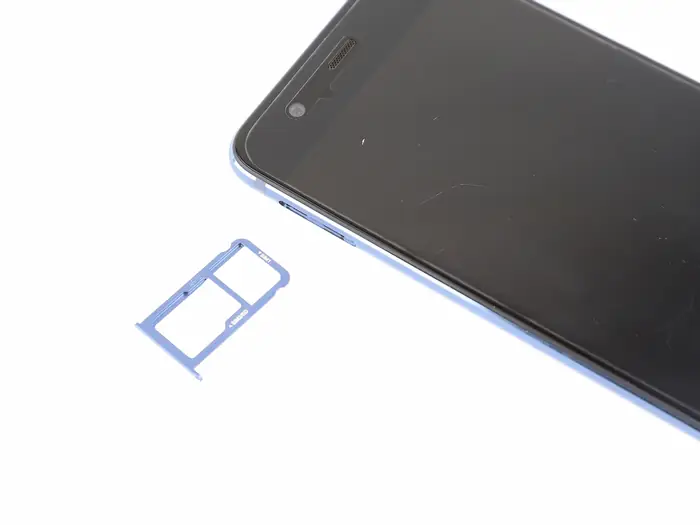 Remove the SIM card tray