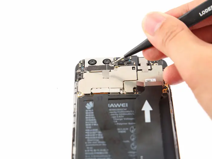 Remove the metal sheet with tweezers