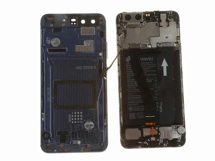 Separating the back cover